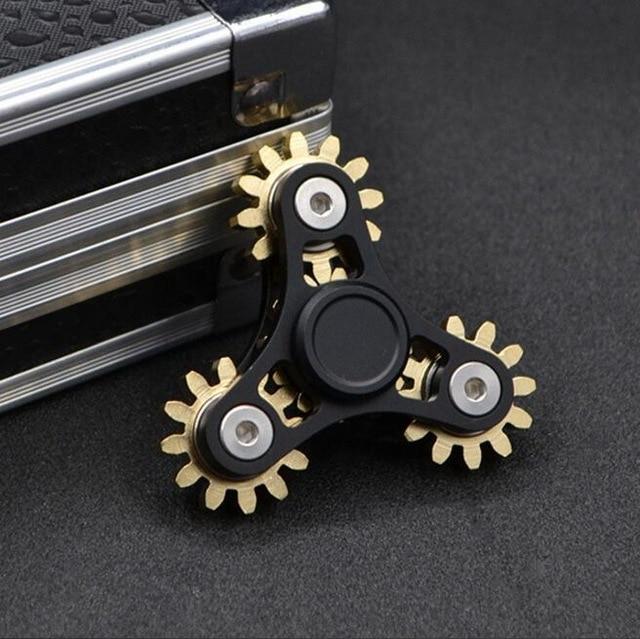 3 Gears Metal Fidget Spinner Activity Toys Best Toy Store 3 Gears Black & Gold