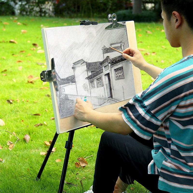 Black Aluminium Adjustable Artist Easel Easels Best Toy Store