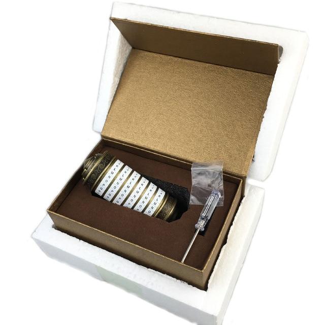 Da Vinci Code Cylinder Lock Mechanical Puzzles Best Toy Store White