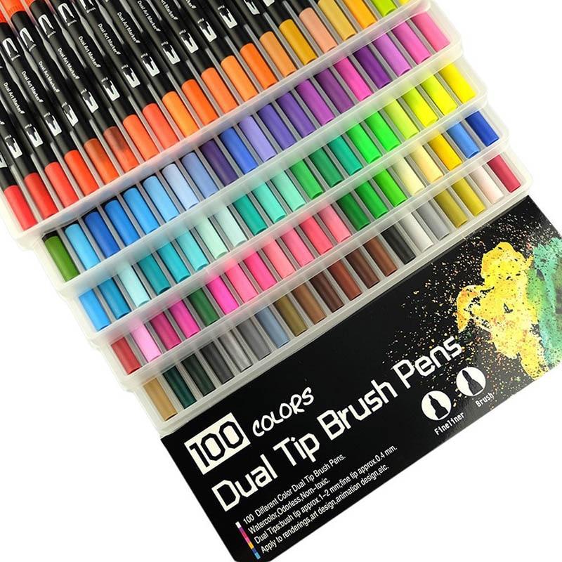 Dual Tip Non-Toxic Marker Pens Markers & Highlighters Best Toy Store