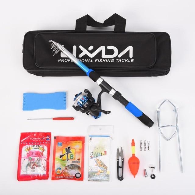 Fibreglass Fishing Rod and Reel Complete Starter Kit Fishing Rods Best Toy Store Blue Kit 1