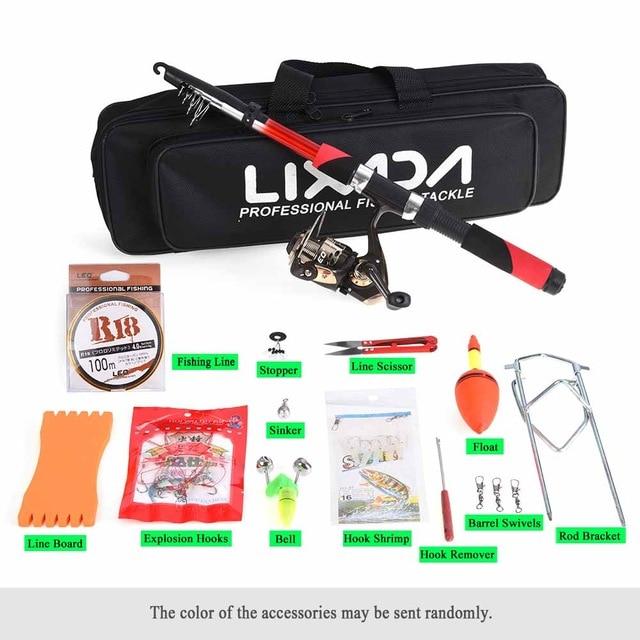 Fibreglass Fishing Rod and Reel Complete Starter Kit Fishing Rods Best Toy Store Red Kit 2
