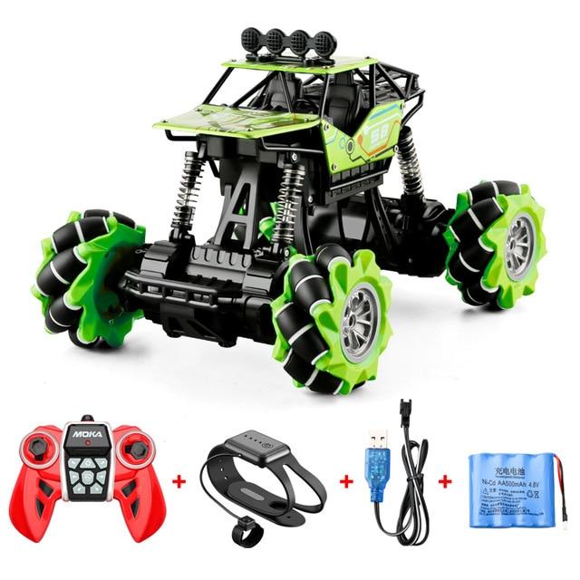 Hand Gesture Remote Control 4WD Off Road Climbing Car Remote Control Cars & Lorries Best Toy Store Green + Gesture Remote + Remote + Battery