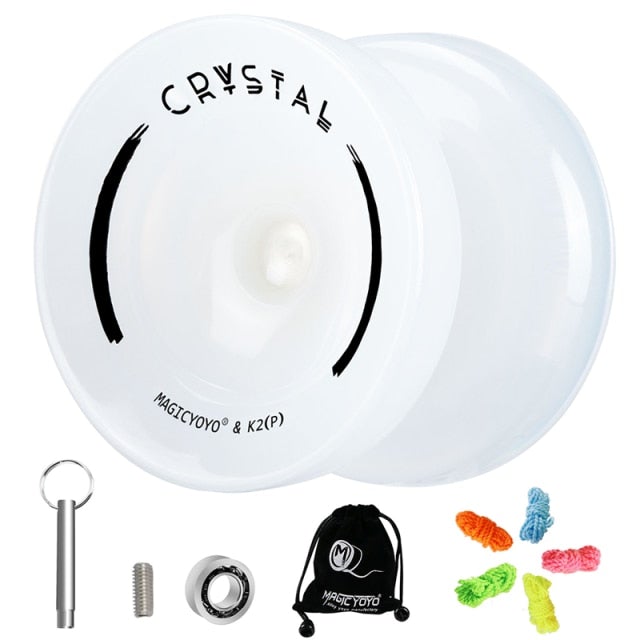 MAGICYOYO K2 CRYSTAL Dual YoYo Yoyos Best Toy Store White