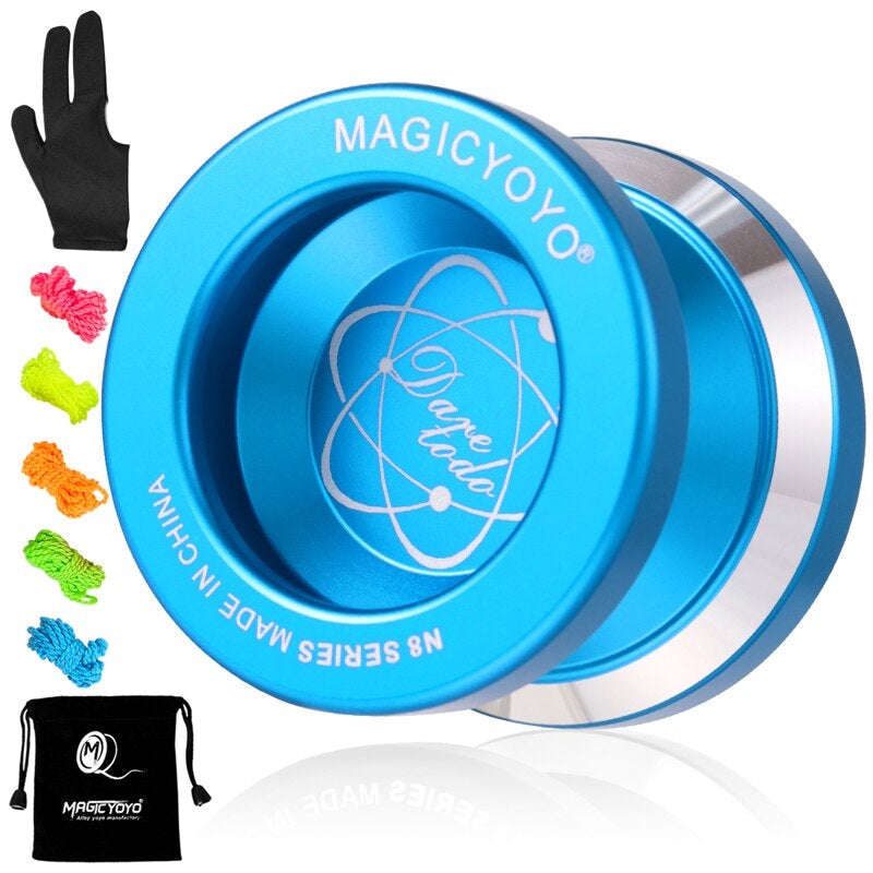 MAGICYOYO N8 Professional Unresponsive Aluminum YoYo Yoyos Best Toy Store Blue