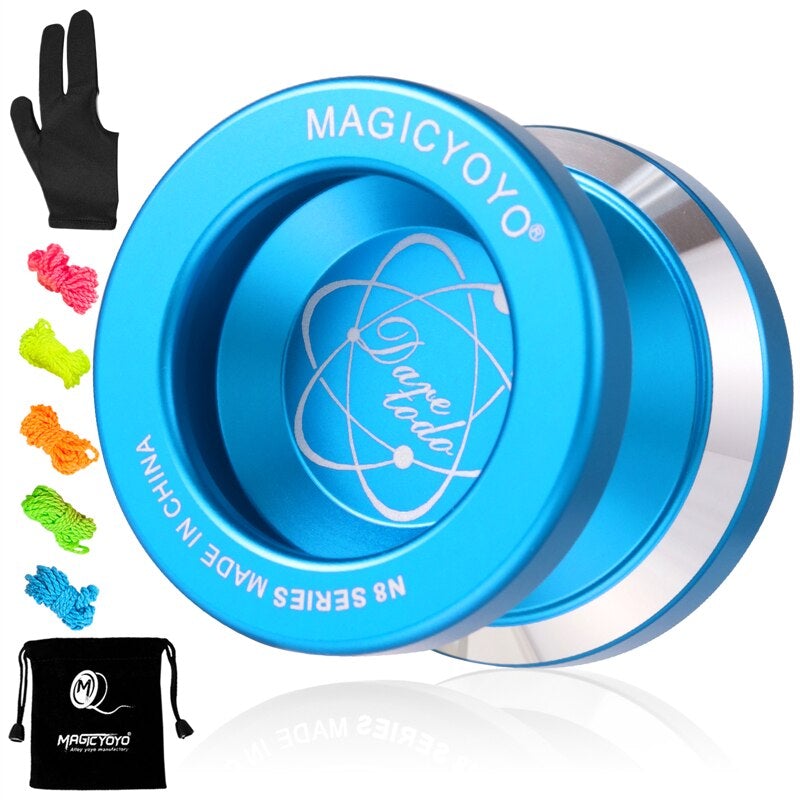 MAGICYOYO N8 Professional Unresponsive Aluminum YoYo Yoyos Best Toy Store Blue 