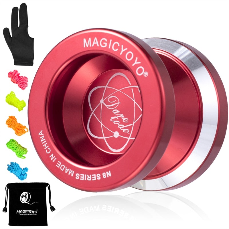 MAGICYOYO N8 Professional Unresponsive Aluminum YoYo Yoyos Best Toy Store Red