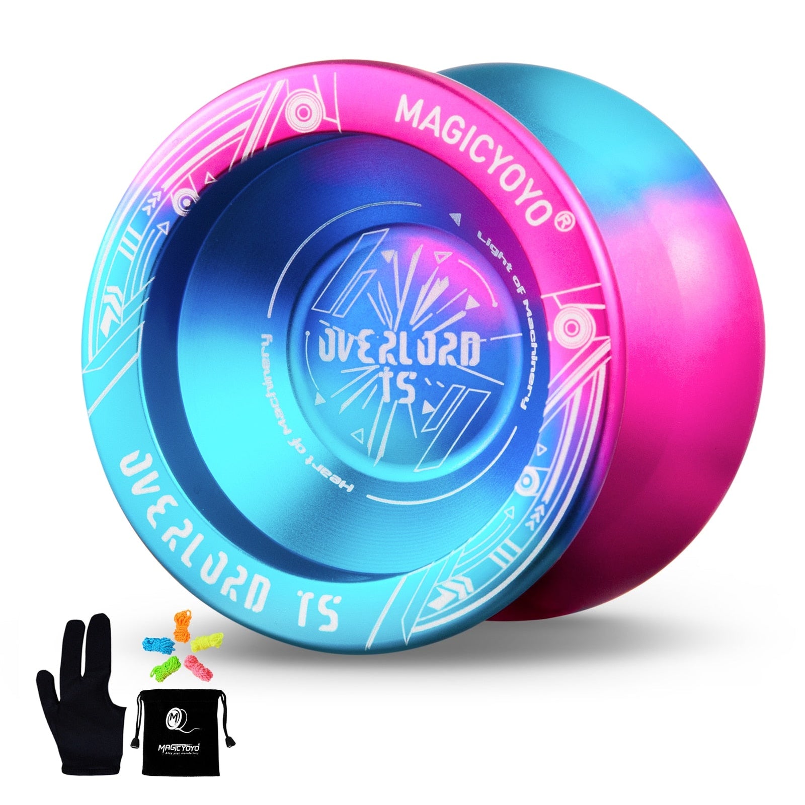 MAGICYOYO T5 OVERLORD Unresponsive Aluminium Alloy YoYo Yoyos Best Toy Store Blue Pink