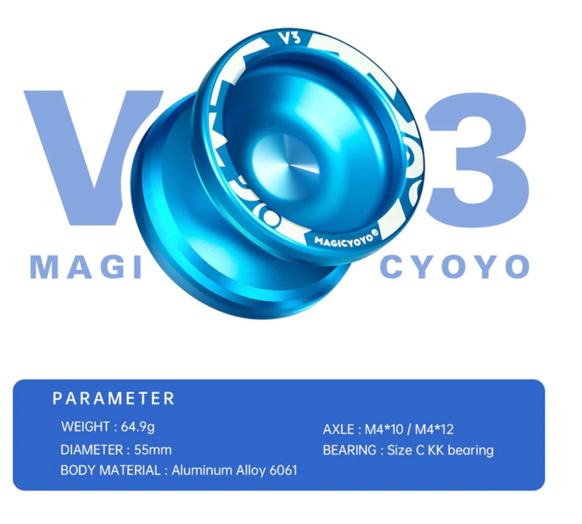 MAGICYOYO V3 Professional Metal Responsive YoYo Yoyos Best Toy Store