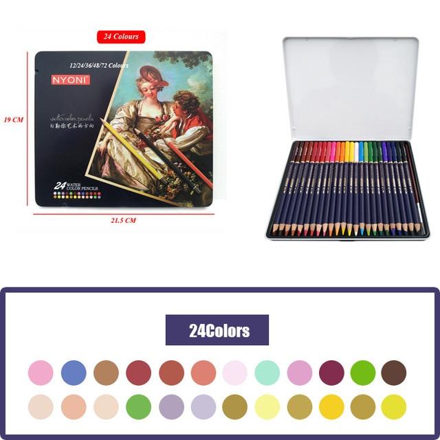 Professional Quality Coloured Pencils Art Pencils Best Toy Store 24 Colours