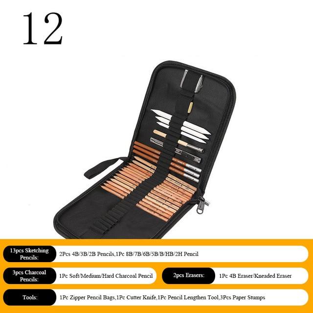 Professional Sketch Pencil Set Art Pencils Best Toy Store 12