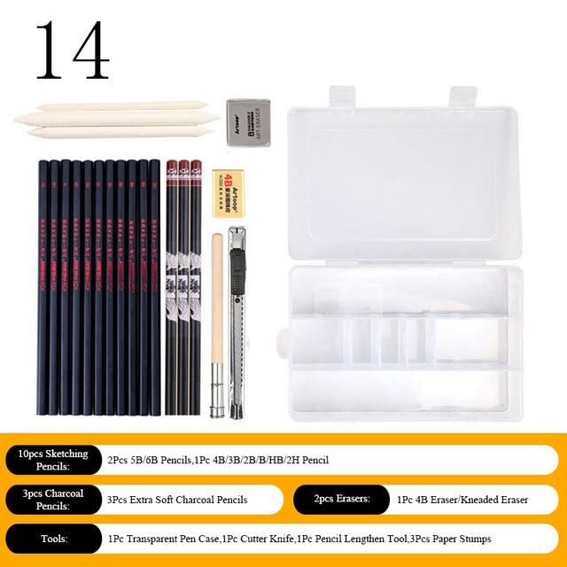 Professional Sketch Pencil Set Art Pencils Best Toy Store 14