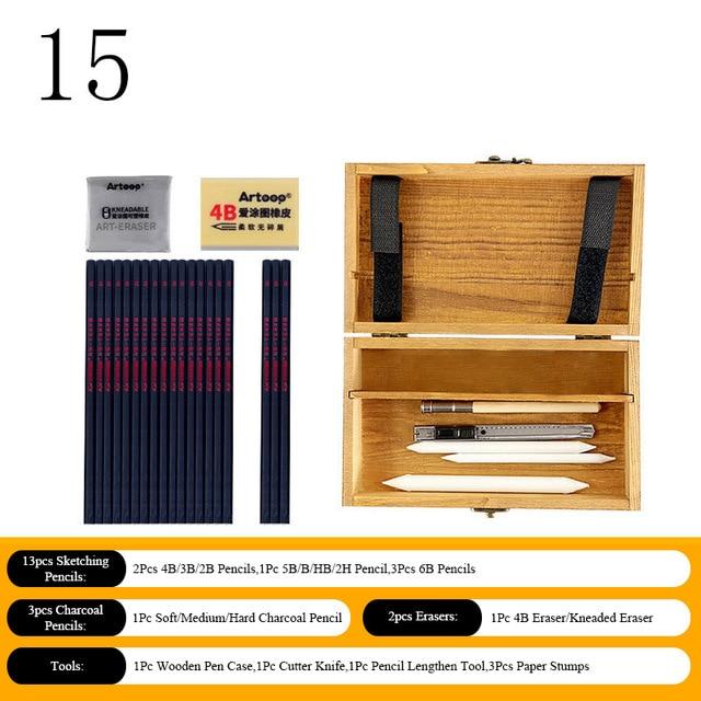 Professional Sketch Pencil Set Art Pencils Best Toy Store 15