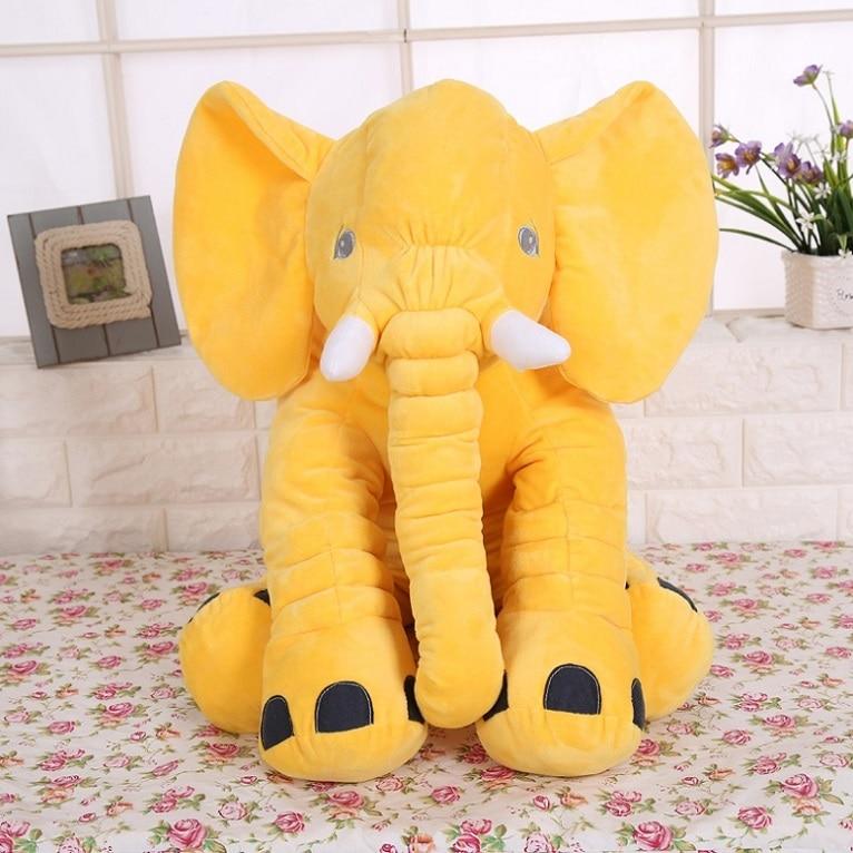 Stuffed Plush Soft Elephant Pillow Stuffed Animals Best Toy Store Yellow 40cm