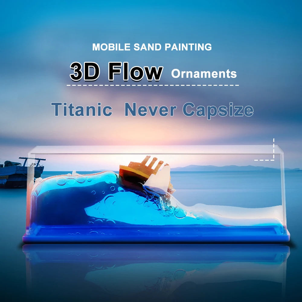 Titanic & Black Pearl Ship In Fluid Box Activity Toys Best Toy Store