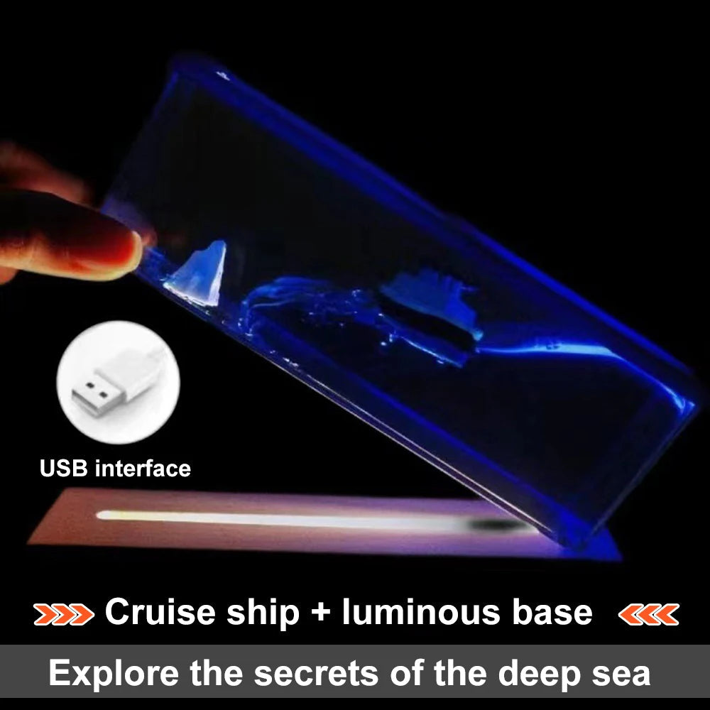 Titanic & Black Pearl Ship In Fluid Box Activity Toys Best Toy Store