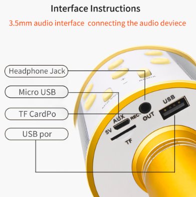 Wireless Karaoke Bluetooth Microphone Speaker Karaoke Systems Best Toy Store