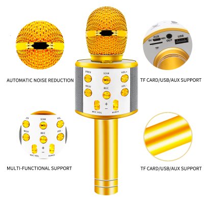 Wireless Karaoke Bluetooth Microphone Speaker Karaoke Systems Best Toy Store