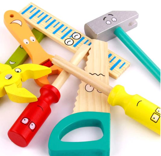Wooden Tool Box Set Tool Toys Best Toy Store