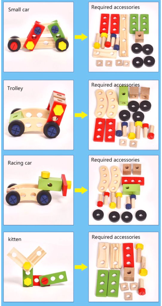 Wooden Tool Box Set Tool Toys Best Toy Store