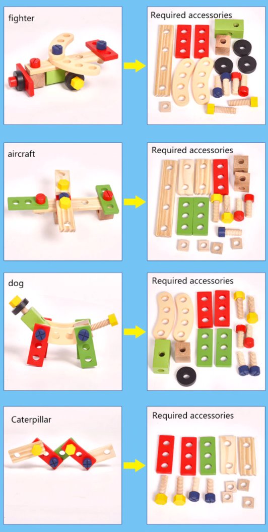 Wooden Tool Box Set Tool Toys Best Toy Store