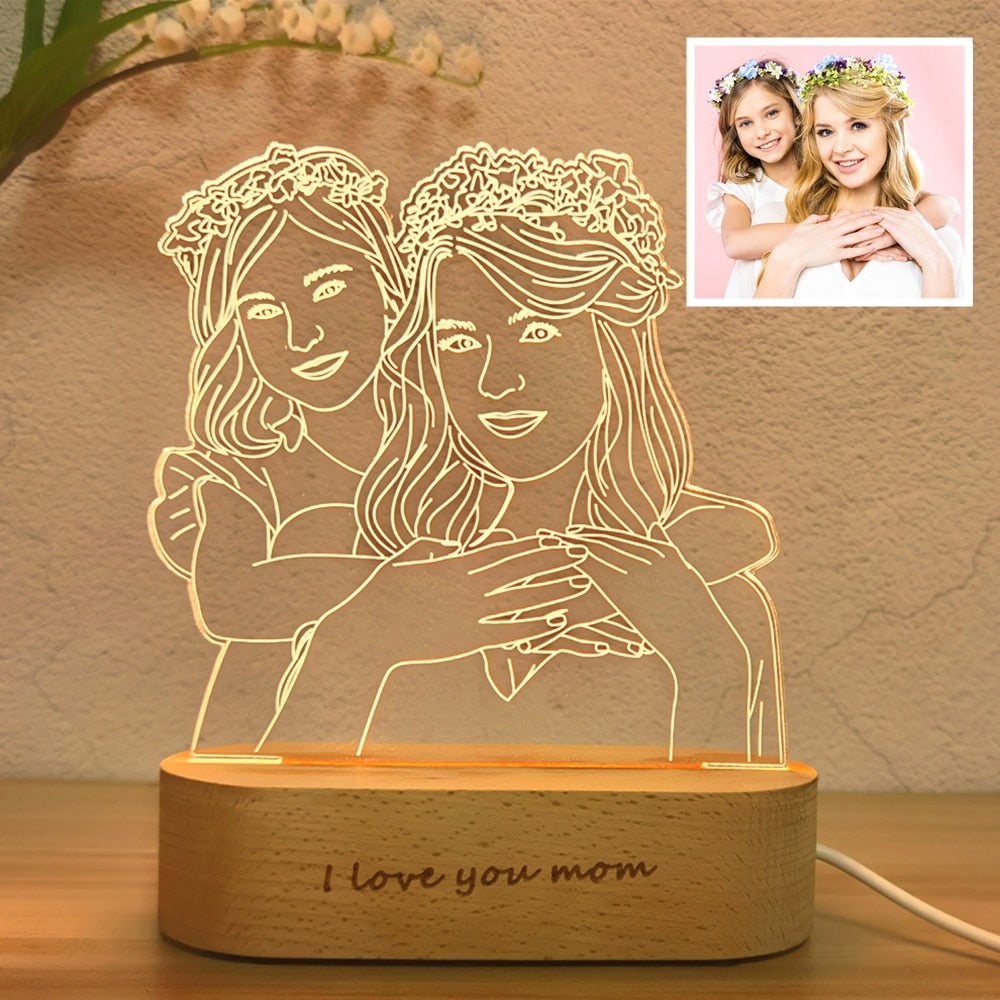 Customised 3D Photo Lamp Night Lights &amp; Ambient Lighting Best Toy Store 