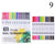 Dual Tip Non-Toxic Marker Pens Markers & Highlighters Best Toy Store 12 Colours White 