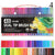 Dual Tip Non-Toxic Marker Pens Markers & Highlighters Best Toy Store 48 Colours Black 