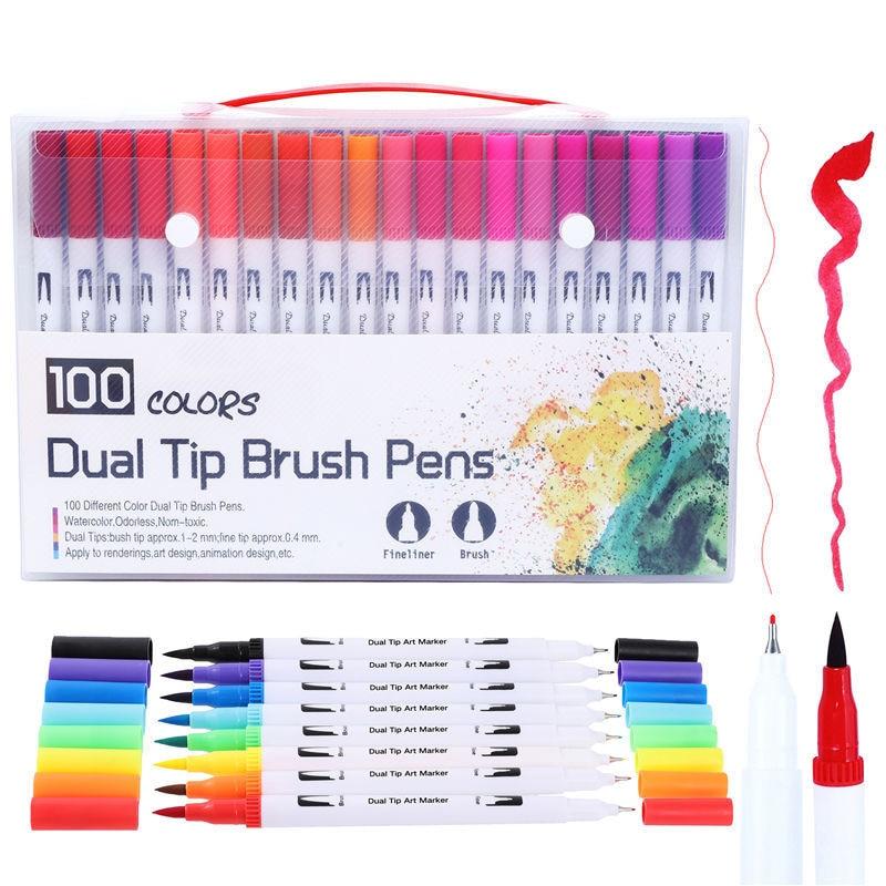Dual Tip Non-Toxic Marker Pens Markers &amp; Highlighters Best Toy Store 