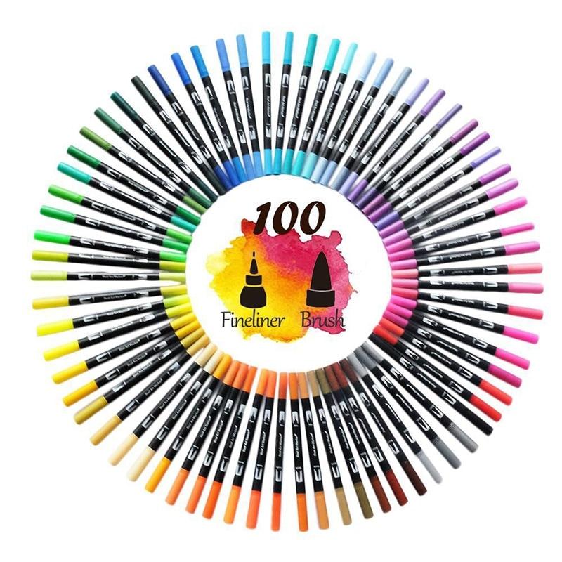 Dual Tip Non-Toxic Marker Pens Markers &amp; Highlighters Best Toy Store 