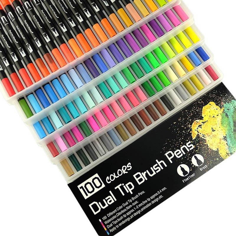 Dual Tip Non-Toxic Marker Pens Markers & Highlighters Best Toy Store 