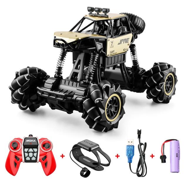 Hand Gesture Remote Control 4WD Off Road Climbing Car Remote Control Cars & Lorries Best Toy Store Gold Alloy + Gesture Remote + Remote + Battery 