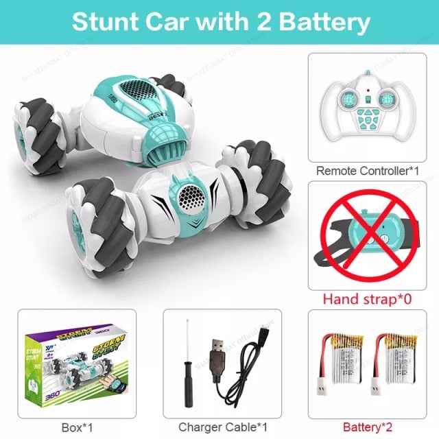 Hand Gesture Remote Control Drift Stunt Car RC Cars Best Toy Store Green + No Watch + 2 Batteries 