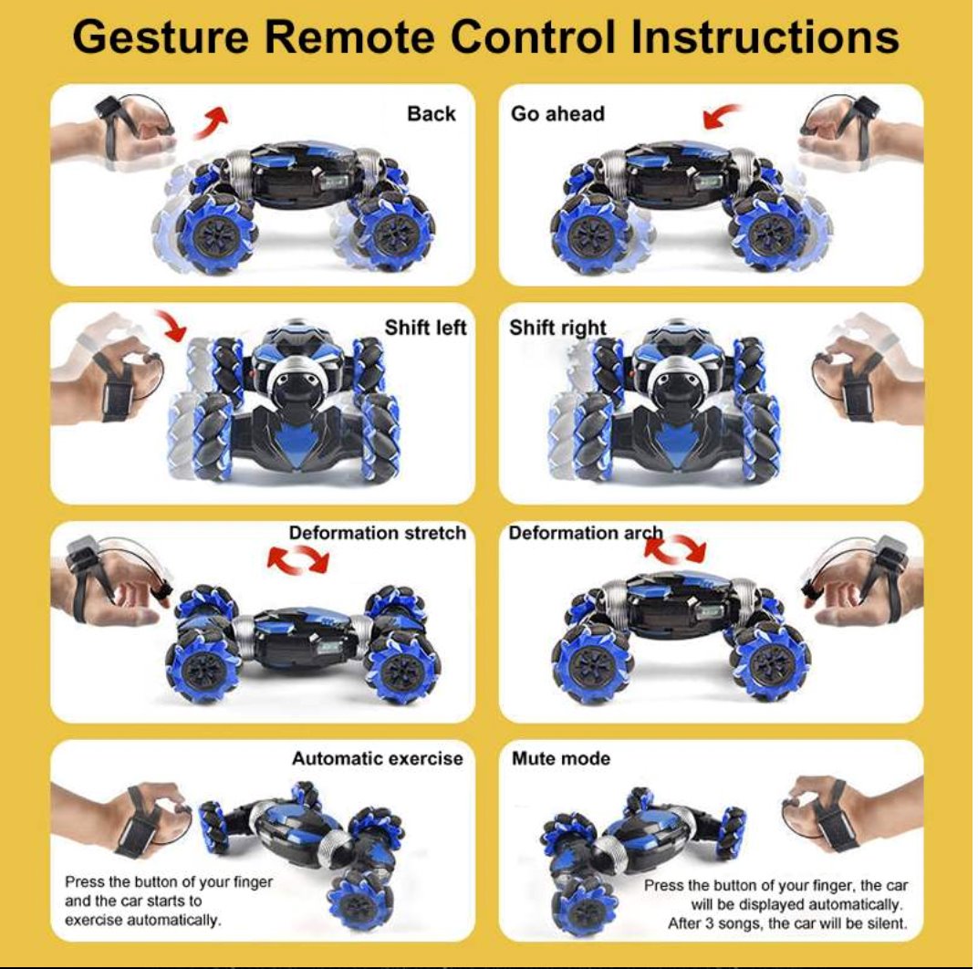 Hand Gesture Remote Control Stunt Car Remote Control Cars & Lorries Best Toy Store 