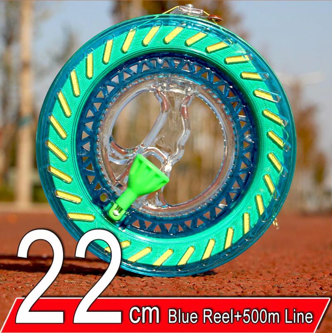 Kite Hand Reel & Line Kites & Accessories Best Toy Store 22cm Blue 500m Line 