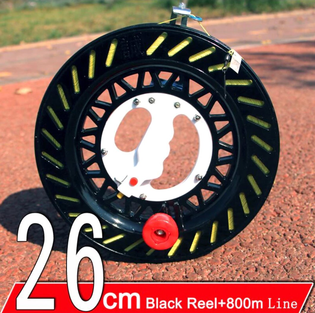 Kite Hand Reel & Line Kites & Accessories Best Toy Store 26cm Black 800m Line 