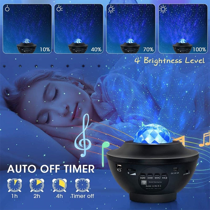 LED Starry Sky Galaxy Projector Night Lights & Ambient Lighting Best Toy Store 