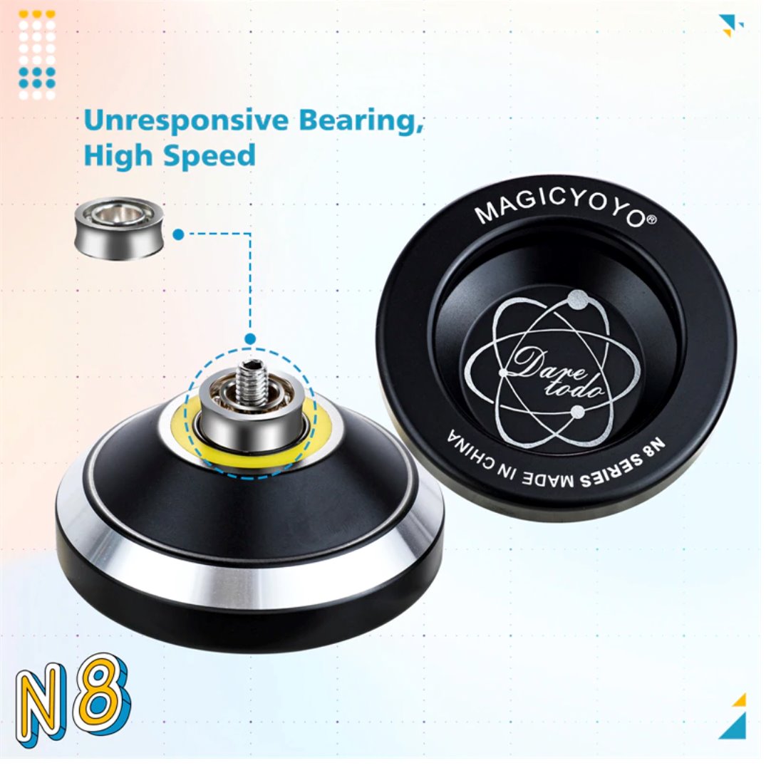 MAGICYOYO N8 Professional Unresponsive Aluminum YoYo Yoyos Best Toy Store 