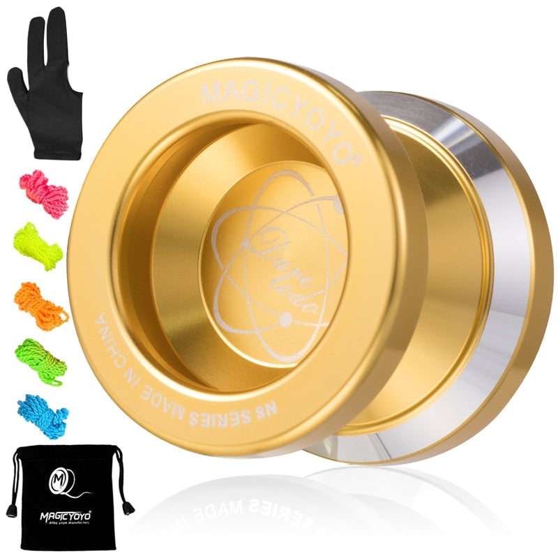 MAGICYOYO N8 Professional Unresponsive Aluminum YoYo Yoyos Best Toy Store Golden 