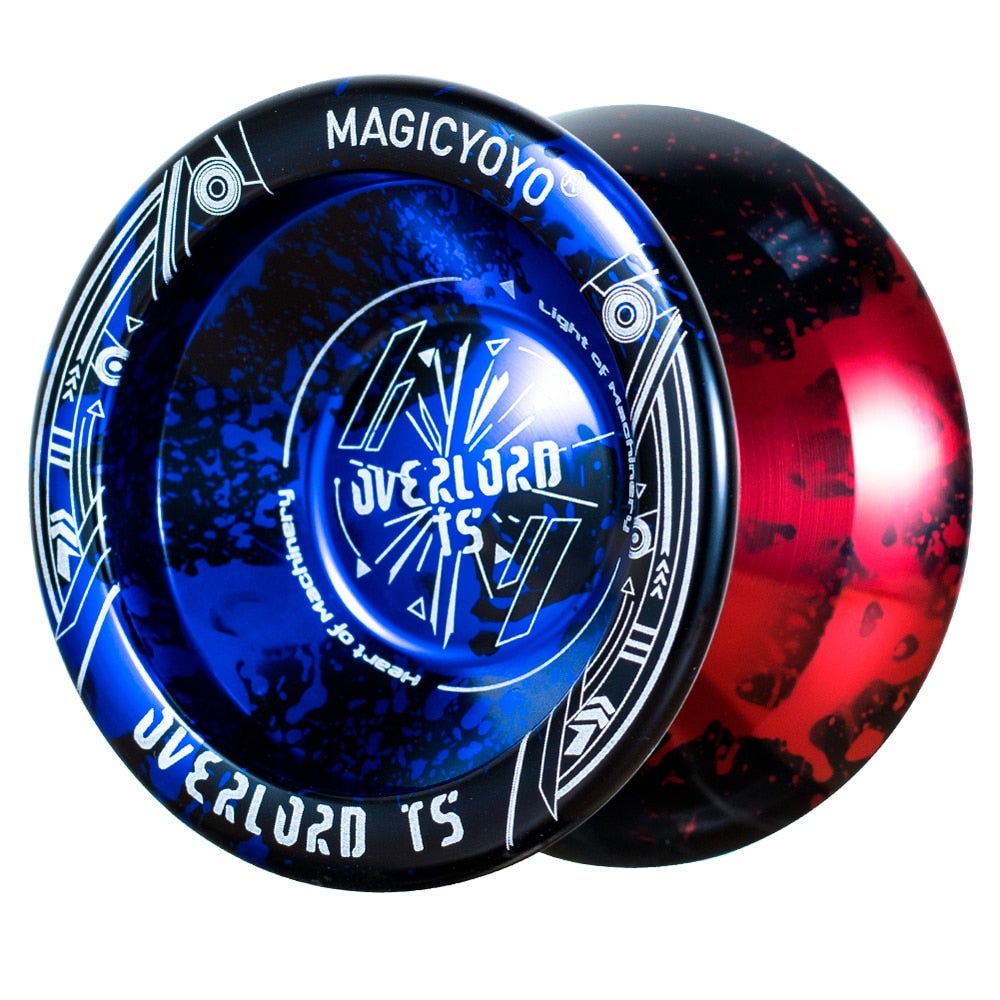 YOSTAR 2 Pack Yoyos T5 Overlord, Unresponsive Yoyo Professional Yoyo Made  of Alloy Aluminum, Metal Trick