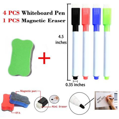 Magnetic Flexible Whiteboard for Refrigerator Dry-Erase Boards Best Toy Store 4 Pens + Dry Eraser Set Only 