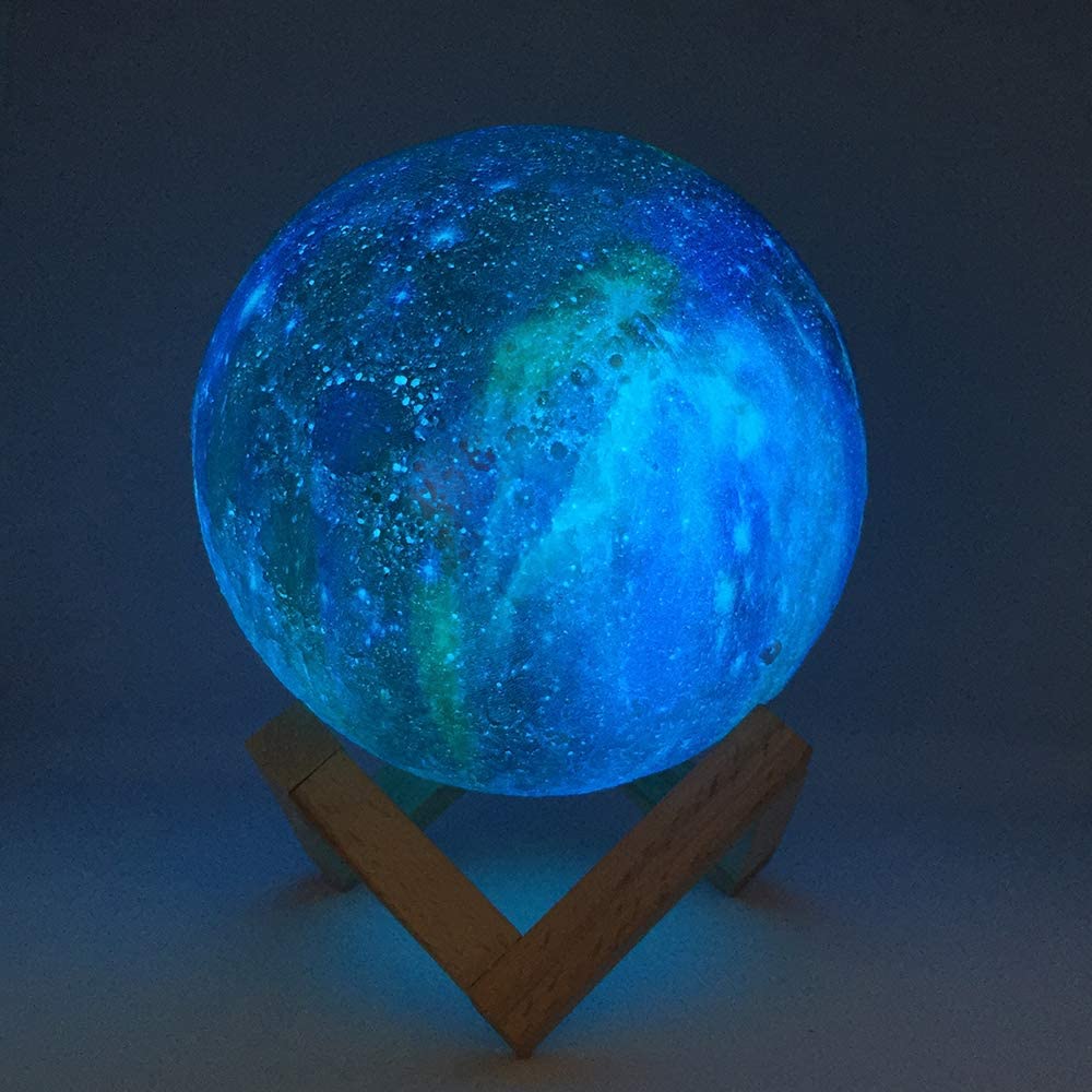 3D Galaxy Moon Night Light Lamp