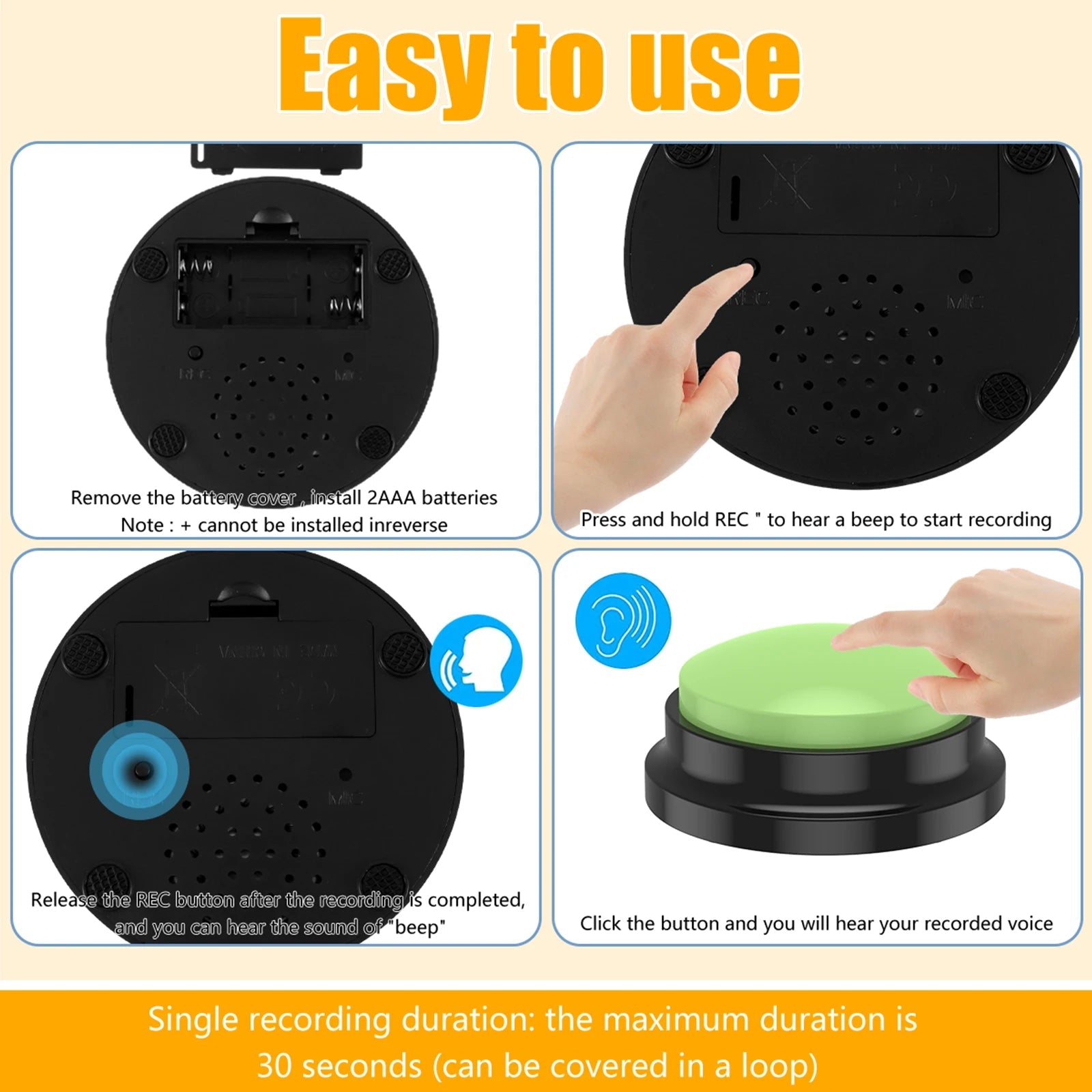 Recordable Games Answer Buttons - Best Toy Store!