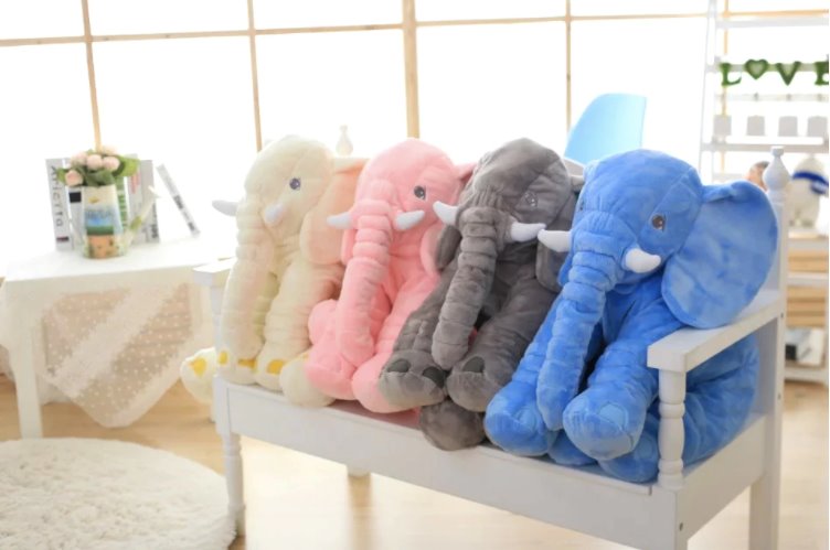 Stuffed Plush Soft Elephant Pillow Best Toy Store