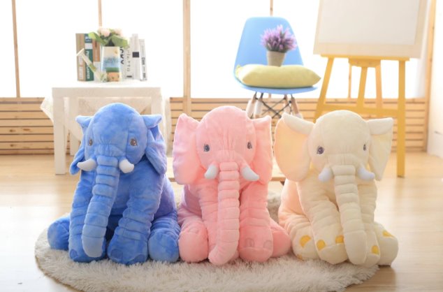 Stuffed Plush Soft Elephant Pillow Best Toy Store