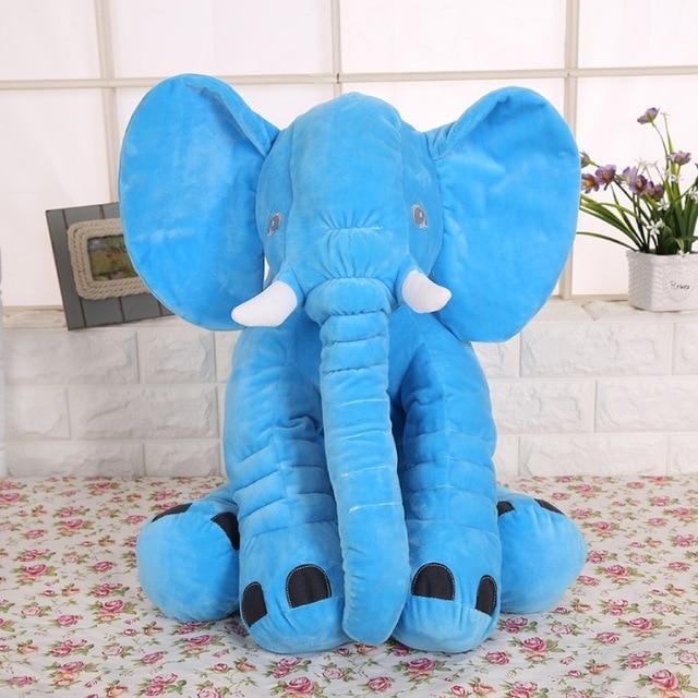 Stuffed Plush Soft Elephant Pillow Stuffed Animals Best Toy Store Blue 60cm 