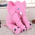 Stuffed Plush Soft Elephant Pillow Stuffed Animals Best Toy Store Light Pink 40cm 