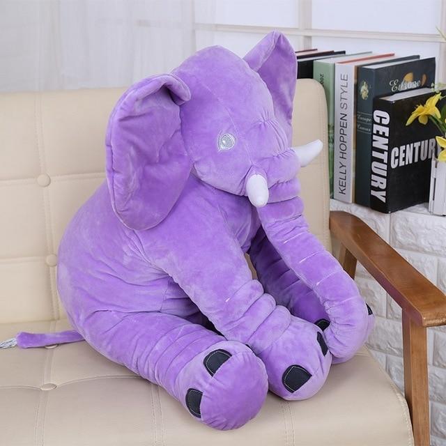 Stuffed Plush Soft Elephant Pillow Stuffed Animals Best Toy Store Purple 40cm 