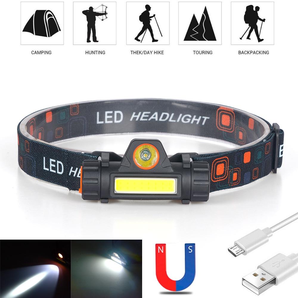 Waterproof Rechargeable Dual LED Head Torch Torches &amp; Headlamps Best Toy Store 