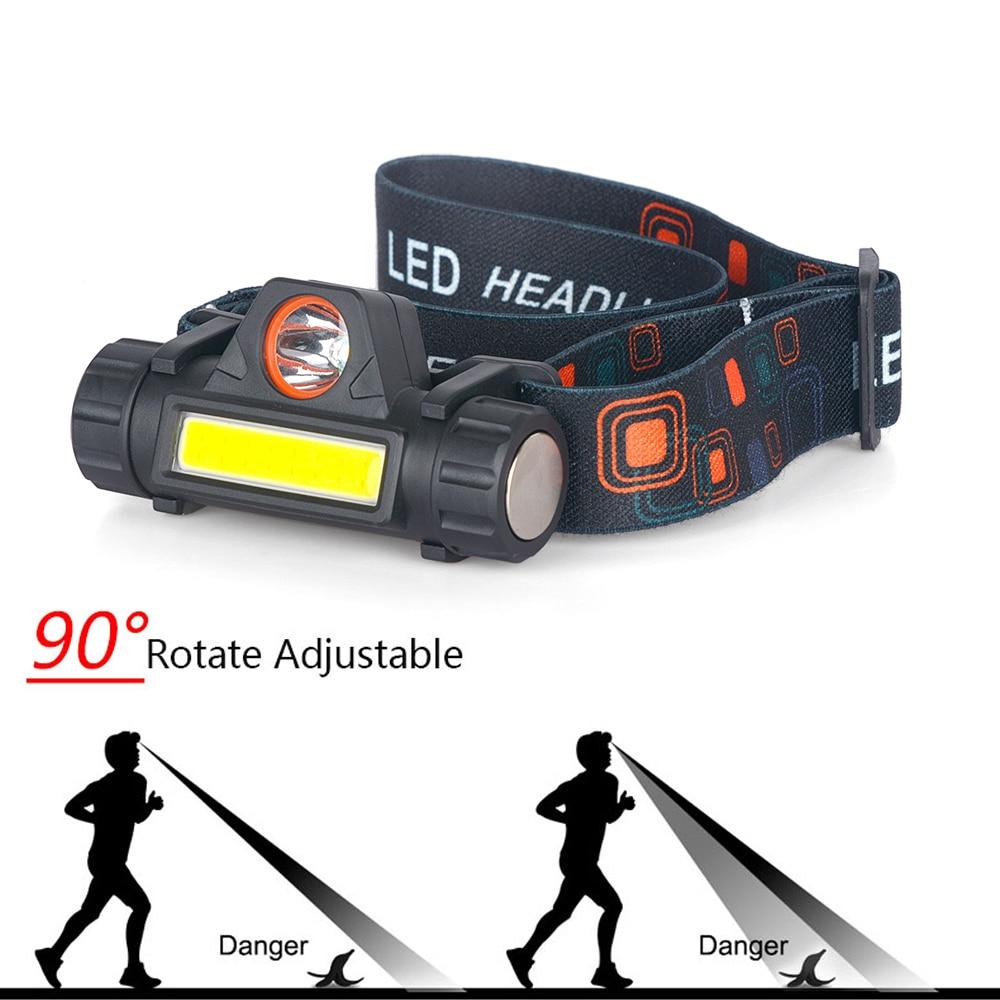 Waterproof Rechargeable Dual LED Head Torch Torches &amp; Headlamps Best Toy Store 